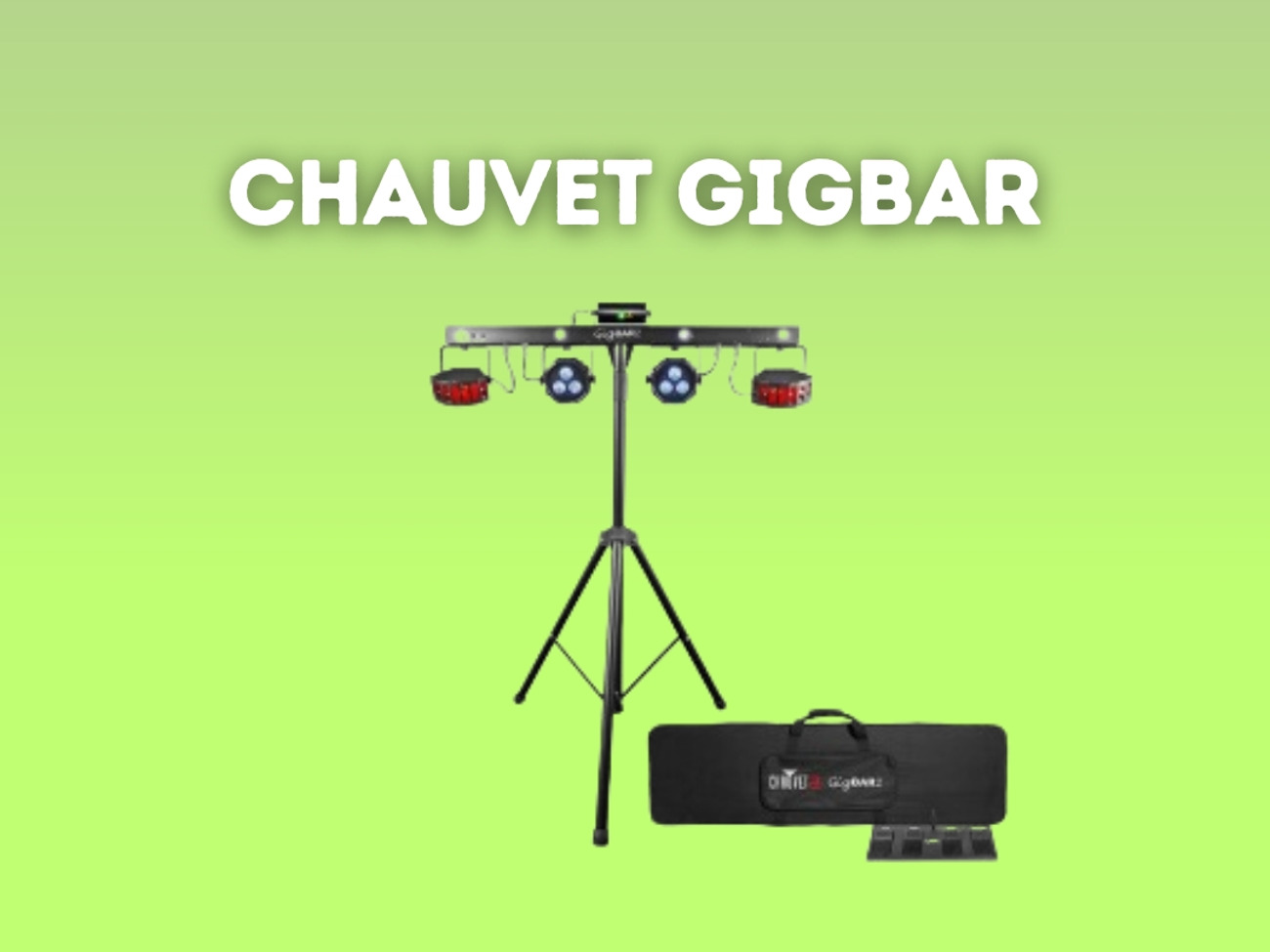 Chauvet gigbar2 party light, lighting, laser strobe uv disco