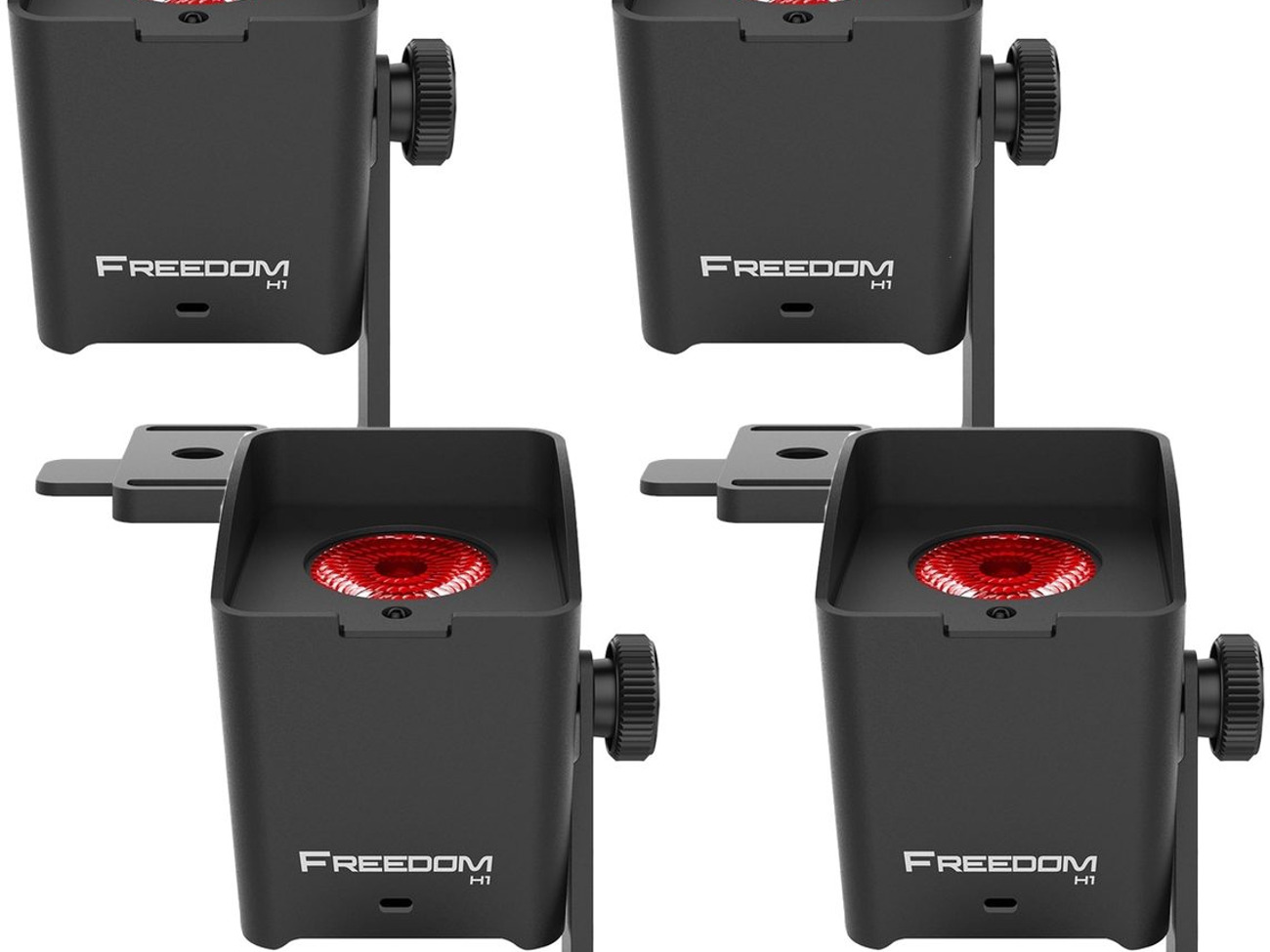 Chauvet h1 led battery uplighter 4 pack (led uplighters for events, parties and weddings)