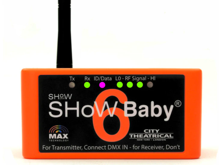 City theatrical show baby 6 wireless dmx transciever
