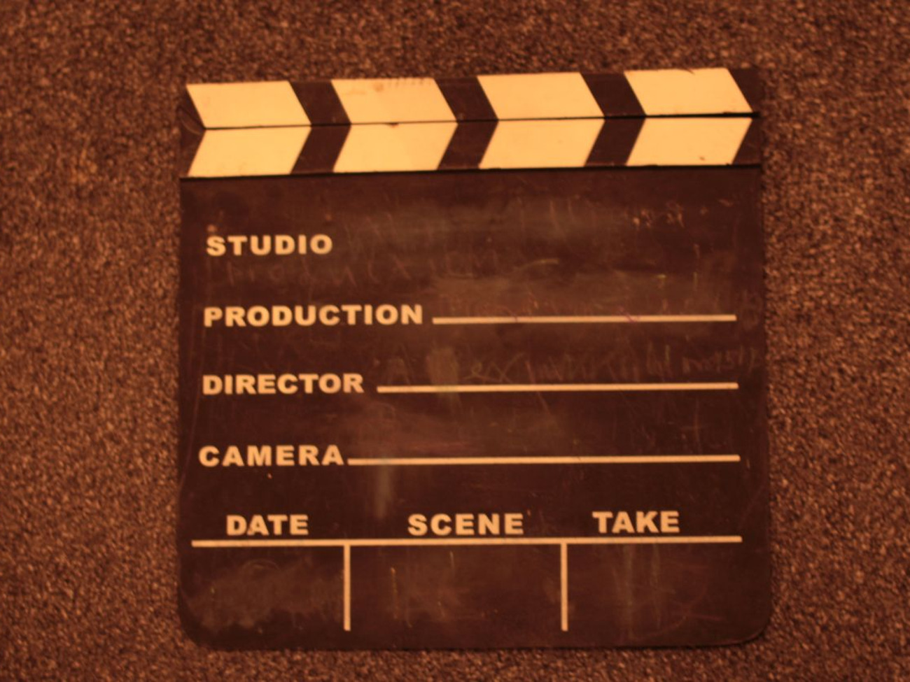 Clapperboard (chalk not included)