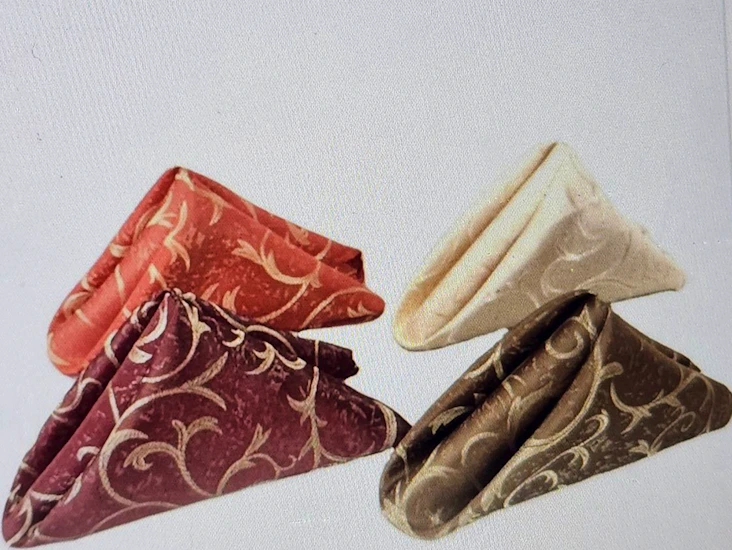 Classic, fashionable. 100% damask napkin