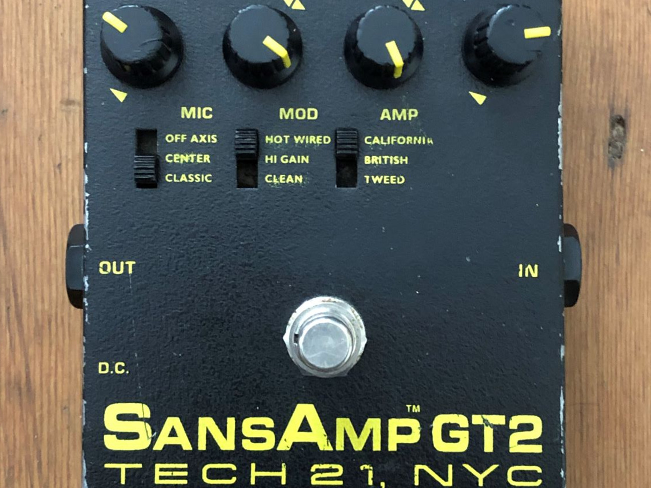 Classic sansamp gt2 tube amp emulator guitar effects pedal