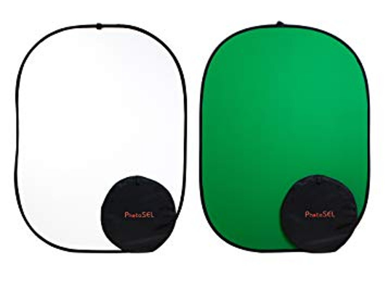 Collapsible chroma key green and white screen backdrop