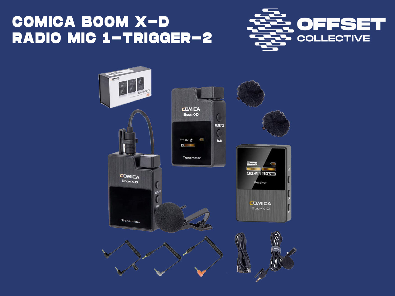 Comica boom x-d radio mics
