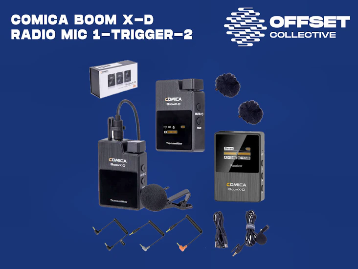 Comica boom x-d radio mics