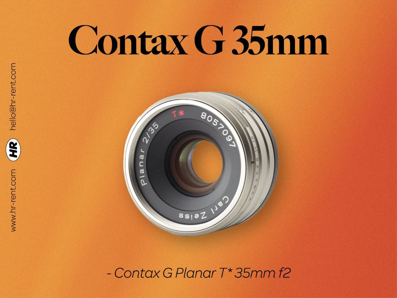 Contax 35mm f2 lens (contax g2 35mm)