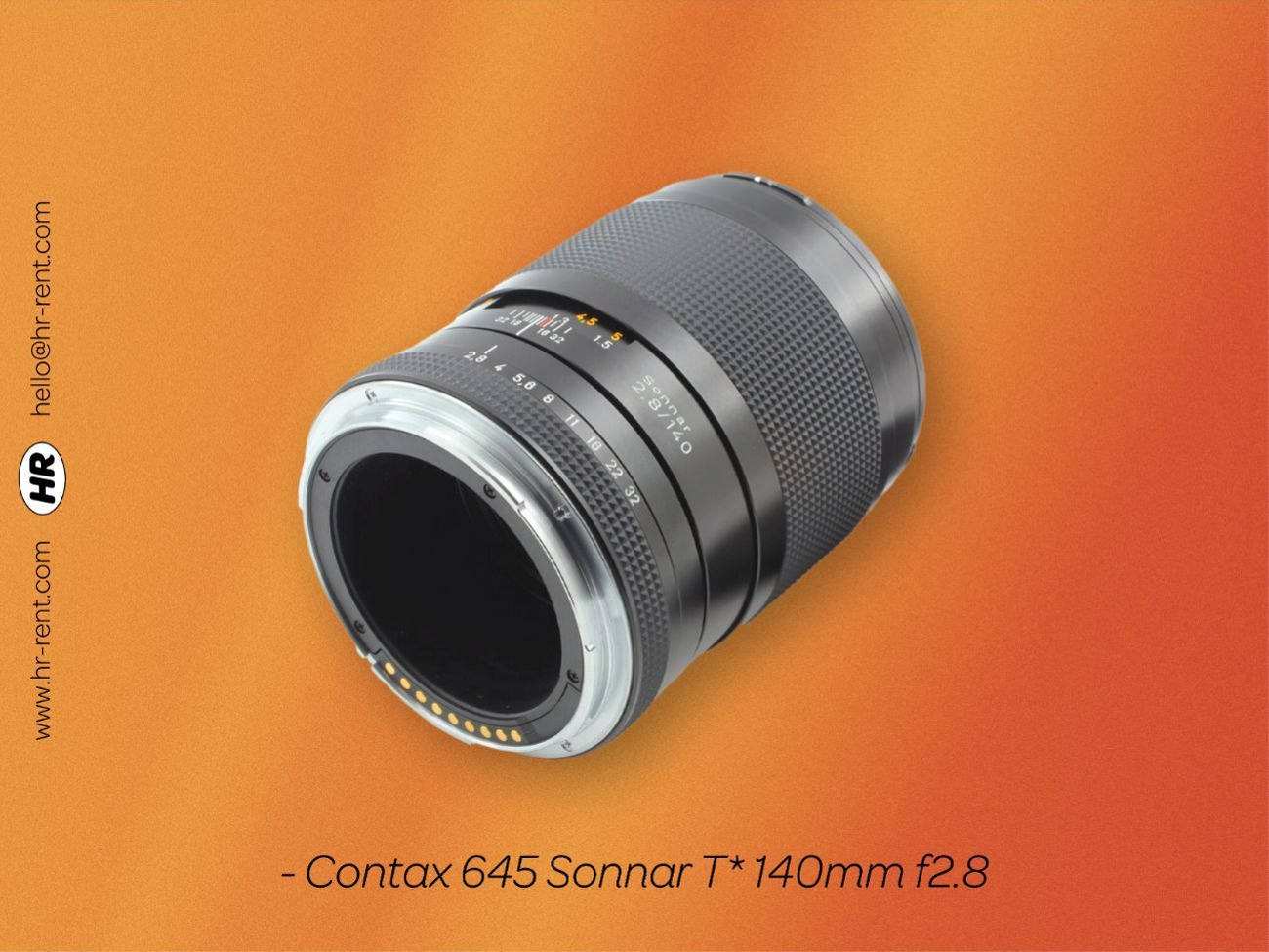 Rent Contax 645 body 1 & 2 + 45mm + 80mm + 140mm lens from HR Rent 