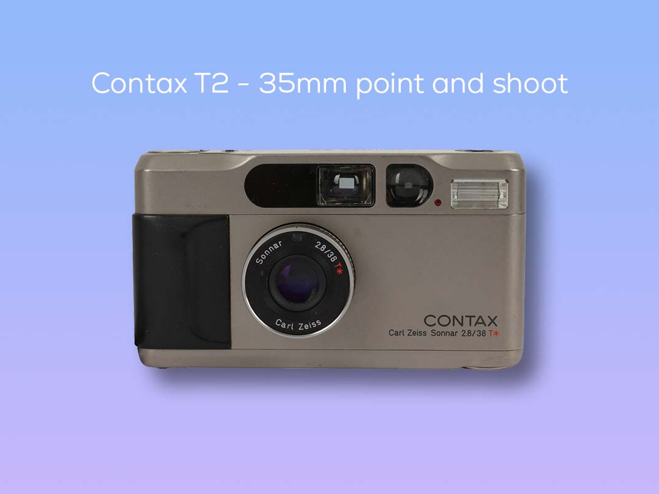 Contax t2 35mm point & shoot film camera