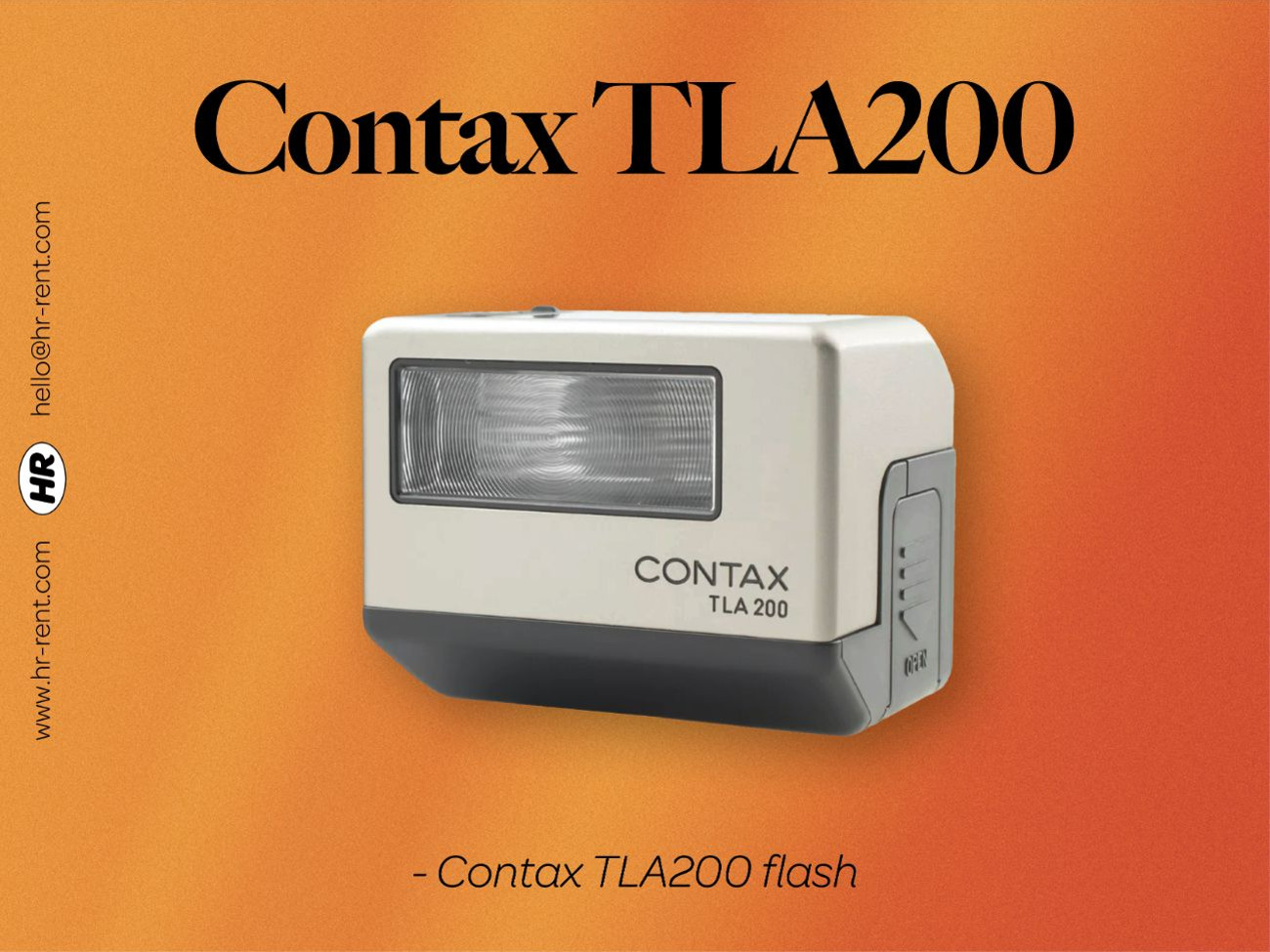 Rent Contax TLA200 (Contax TLA 200 flash) from HR Rent, Haverstock, Camden  for £16.67 - 25/day