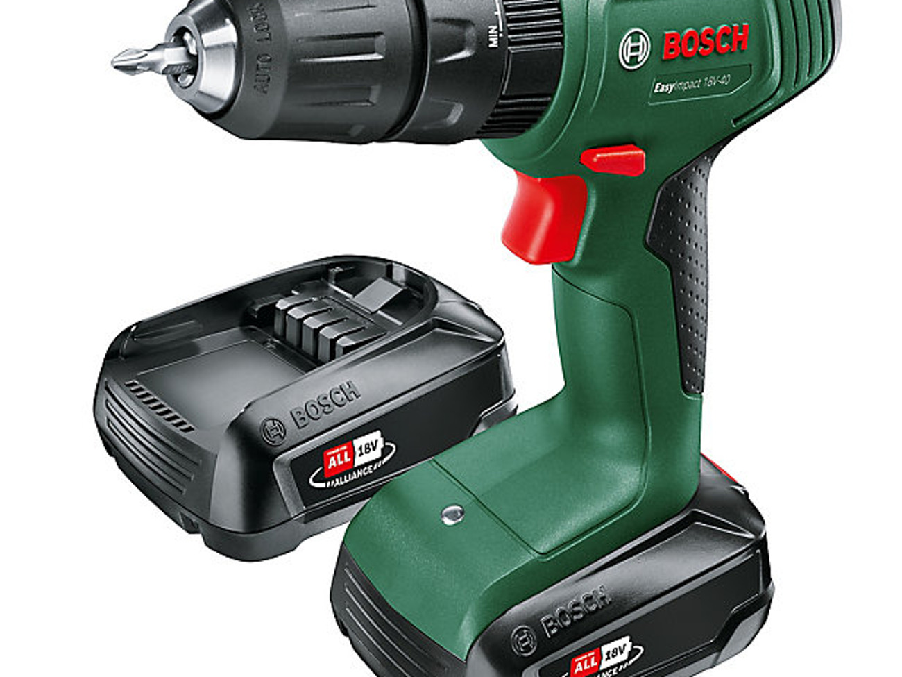Cordless electric drill / screwdriver: drill bits included