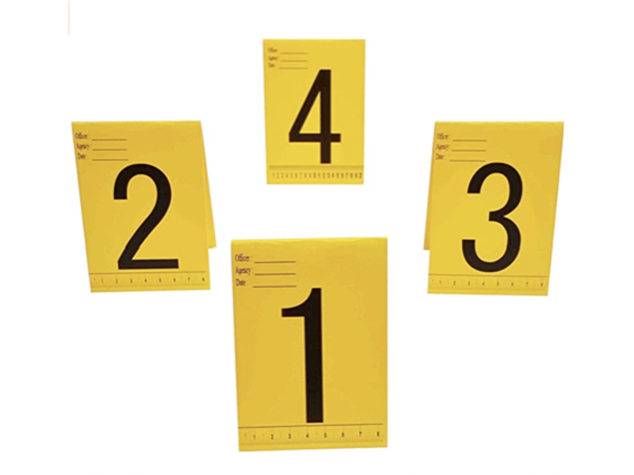 Crime scene markers - props