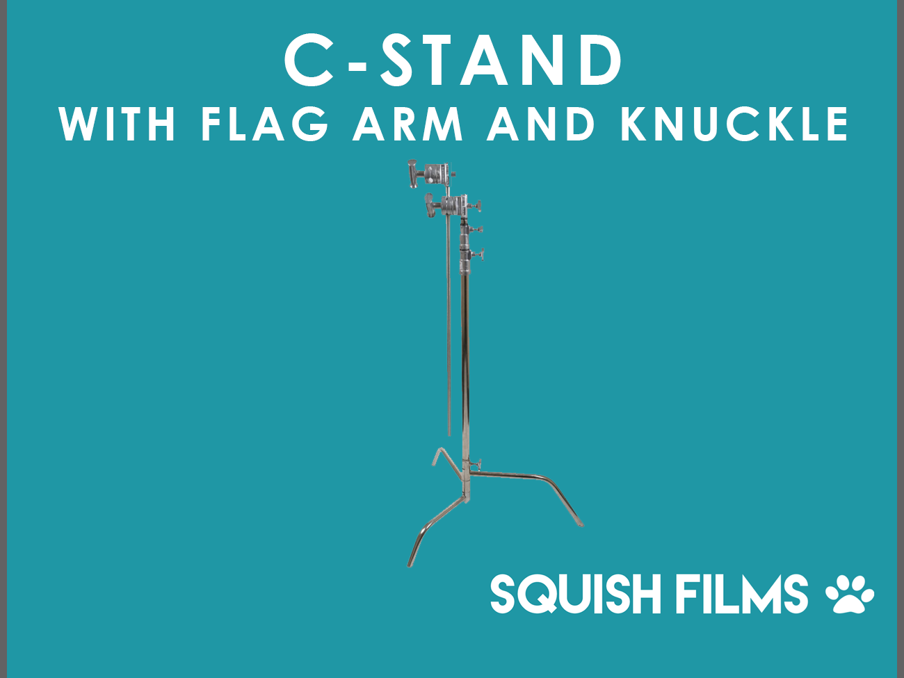 C-stand with flag arm and knuckle