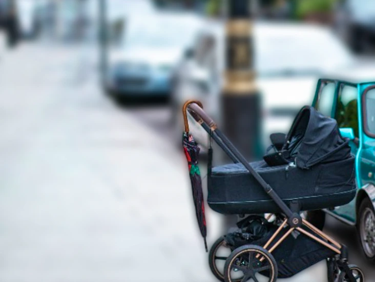 Cybex pram stroller gold rose