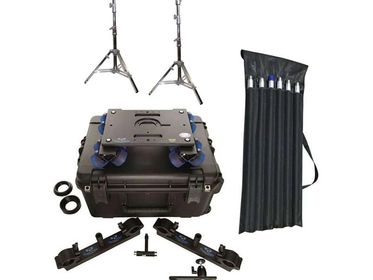 Dana dolly with 3m tracks and  lowboy combo stands