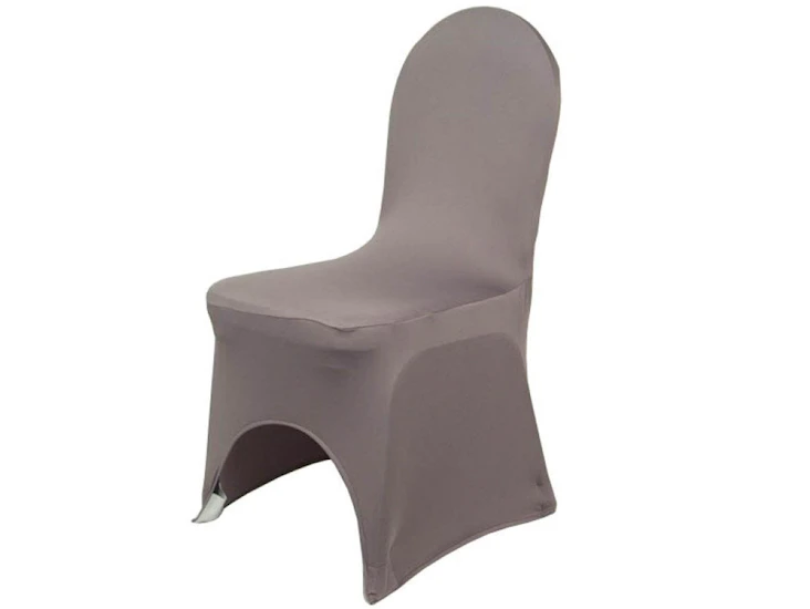 Dark grey prince spandex chair cover