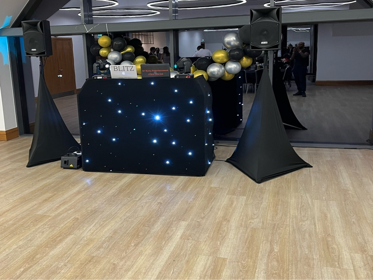 Gorilla dbs pro dj booth and led starcloth