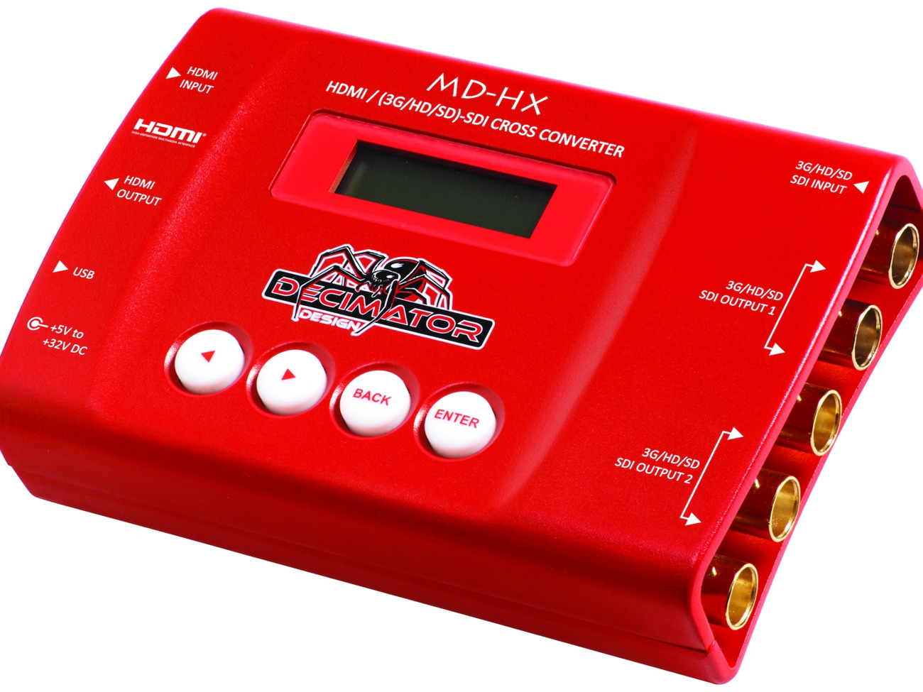 Decimator design md-hx hdmi/sdi cross converter for 3g/hd