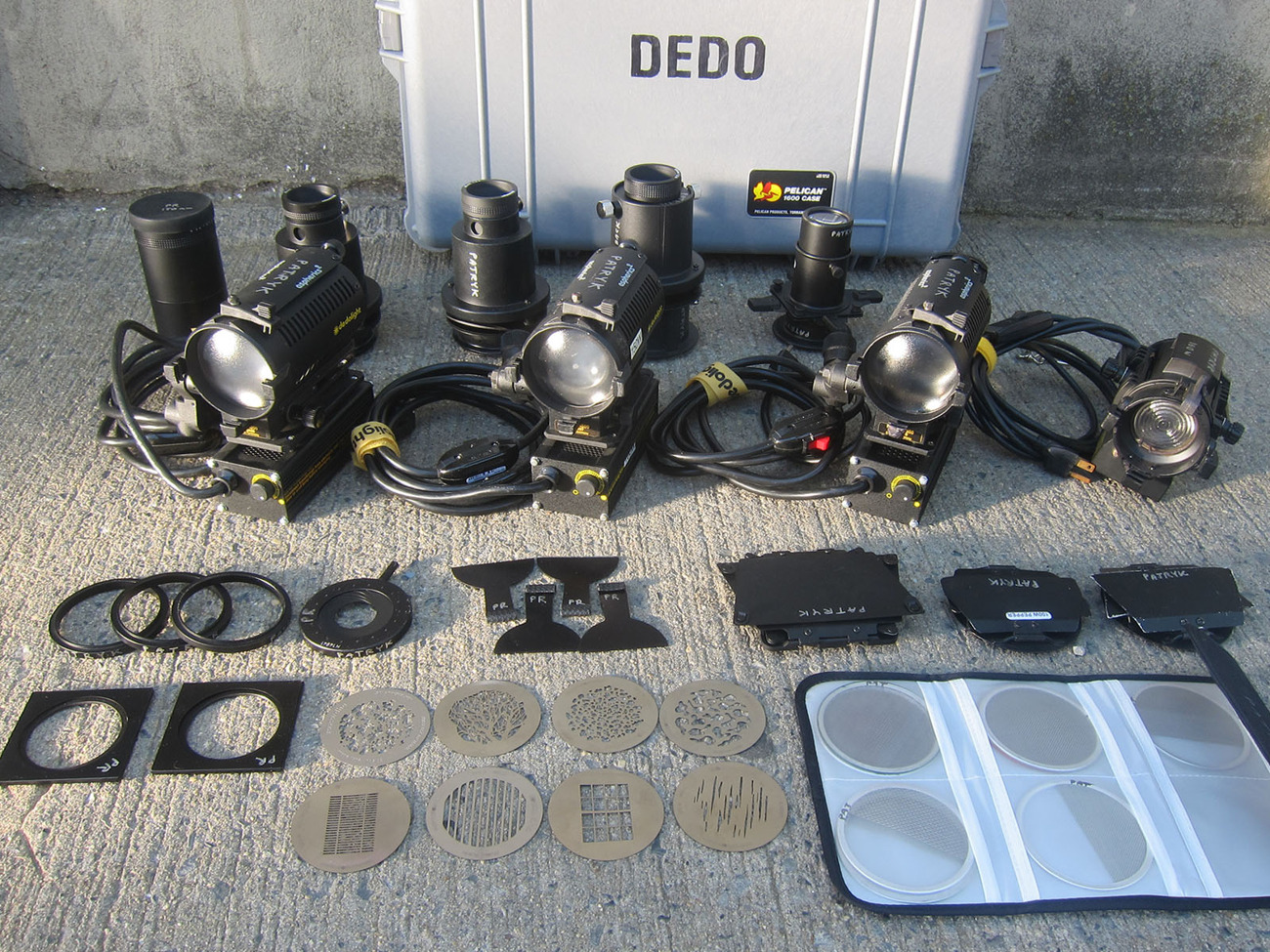 Dedolight 150w tabletop kit + accessories