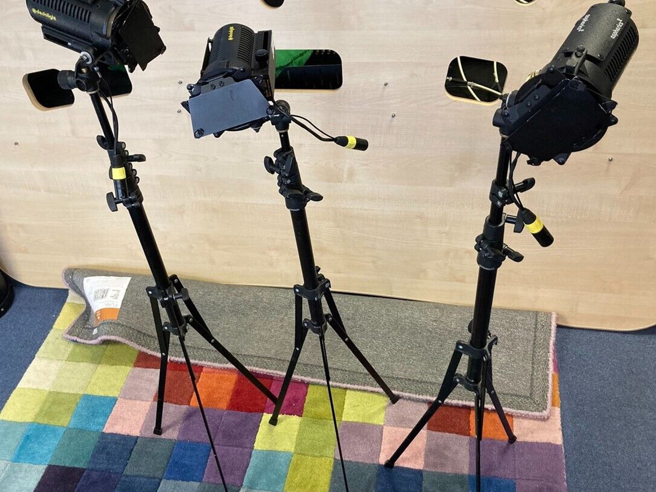 Dedolight dlh4 150w lighting kit 3x 