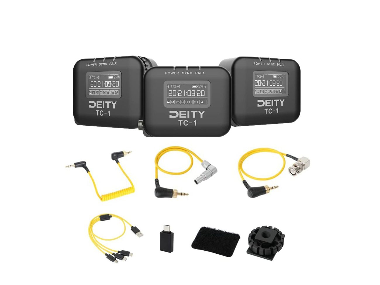 Deity tc-1 wireless timecode generator box 3-pack kit 