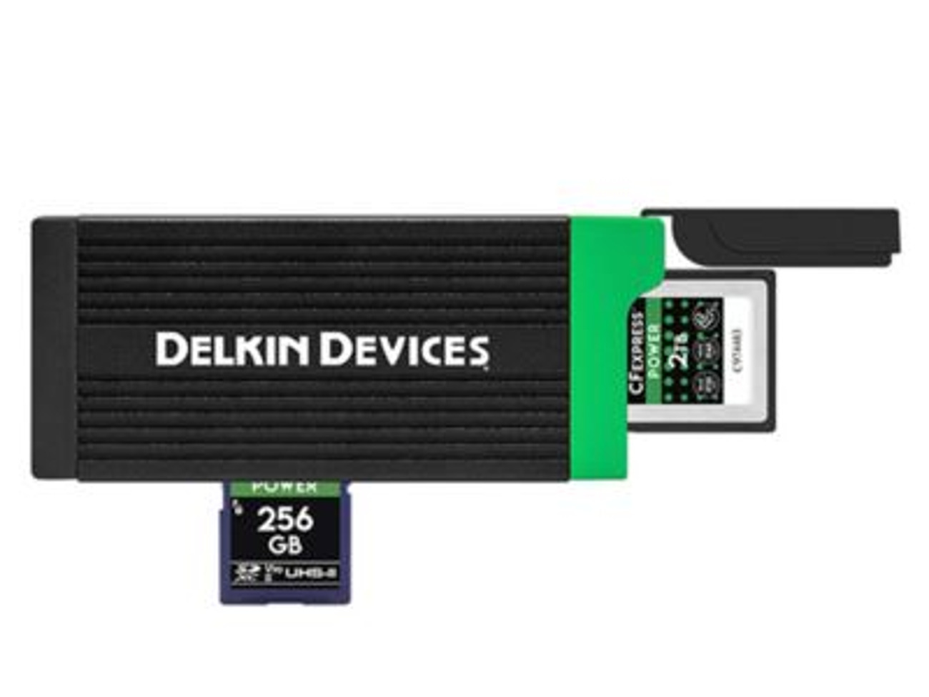 Delkin usb 3.2 cfexpress type b & sd uhs-ii card reader