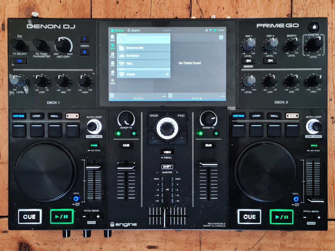 Denon prime go compact 2 channel dj controller