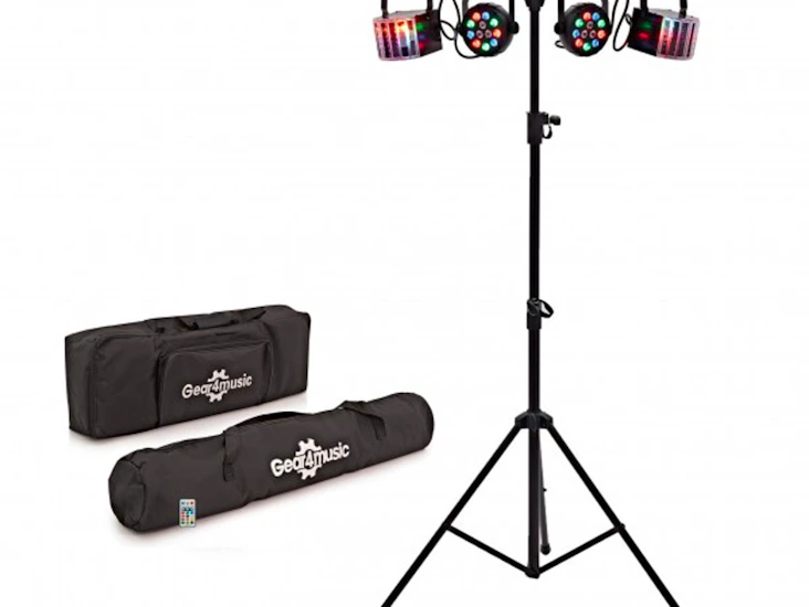 Derby dj fx disco lights & lighting bar with 1 stand & bag