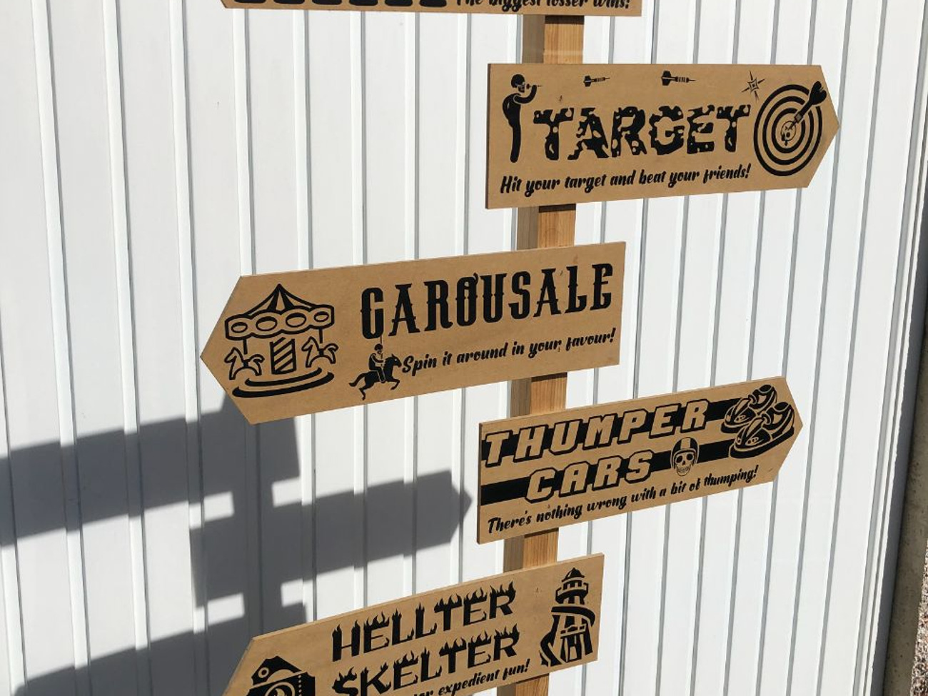 Devils carnival sign 