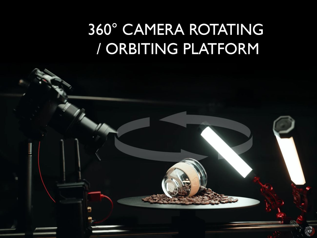 Df 360 spinning / rotating orbiting platform 