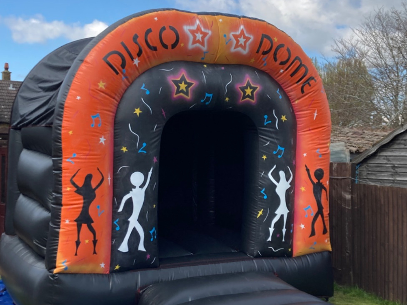 Disco bouncy castle 