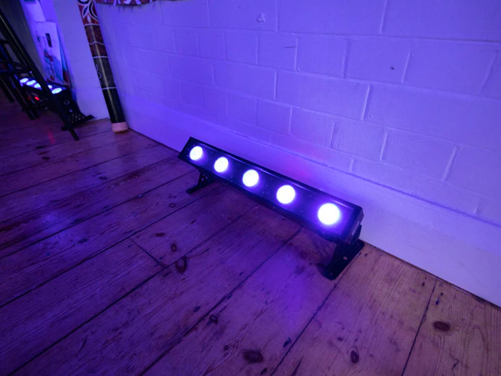 Disco lights 4x uplights battery powered lights - american dj bar qa5