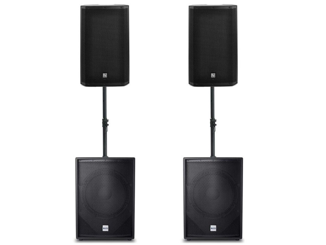 Dj / band / party loud speakers & subs pa system