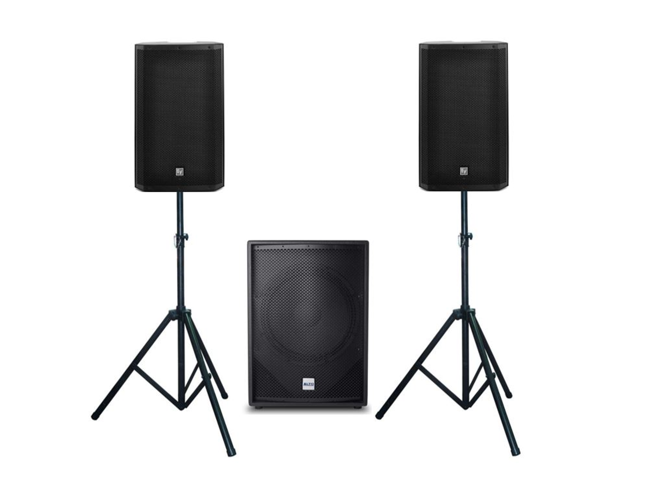 Dj / band / party loud speakers & subwoofer pa system
