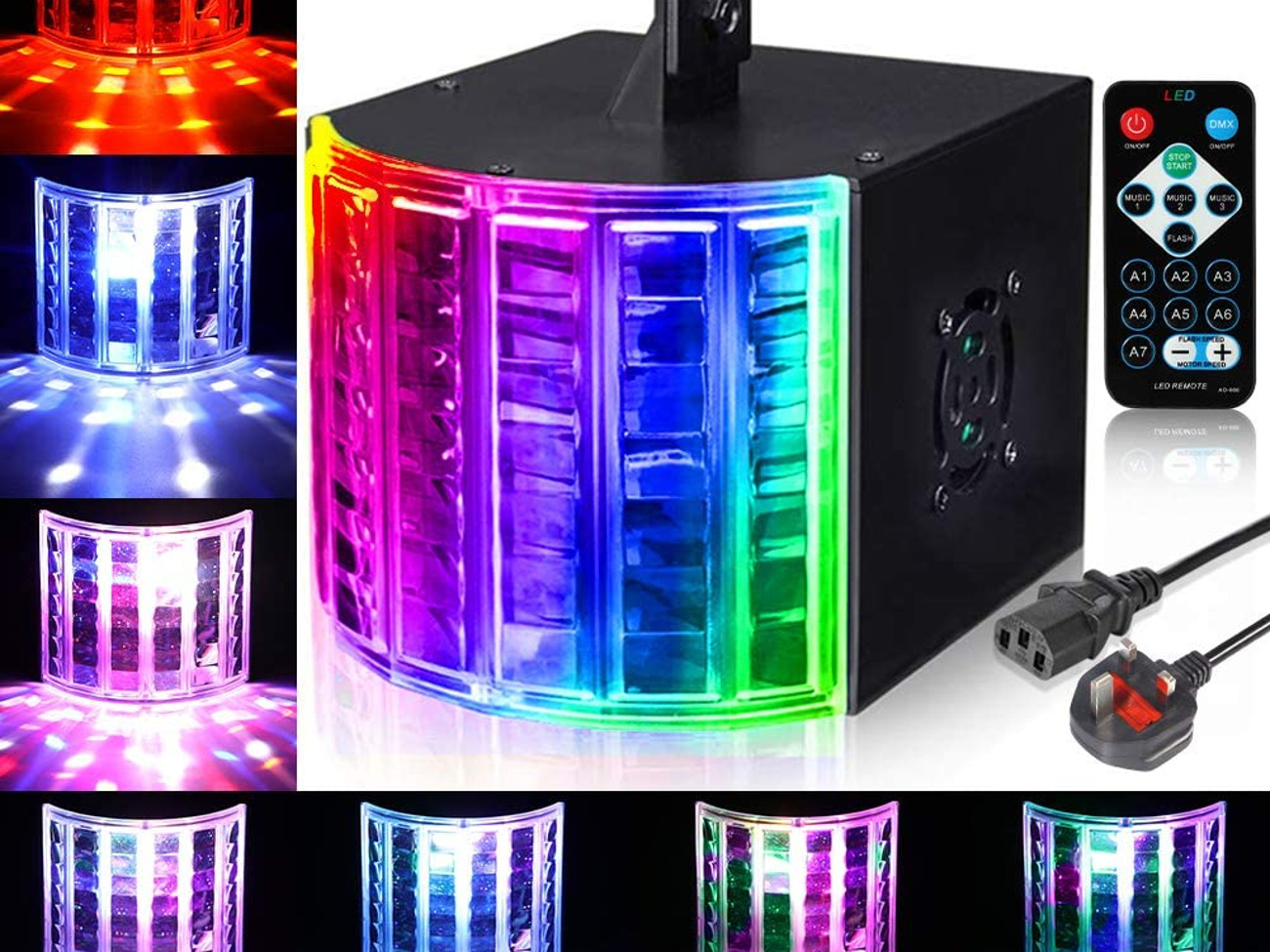 Dj disco light sound actived portable party lights 