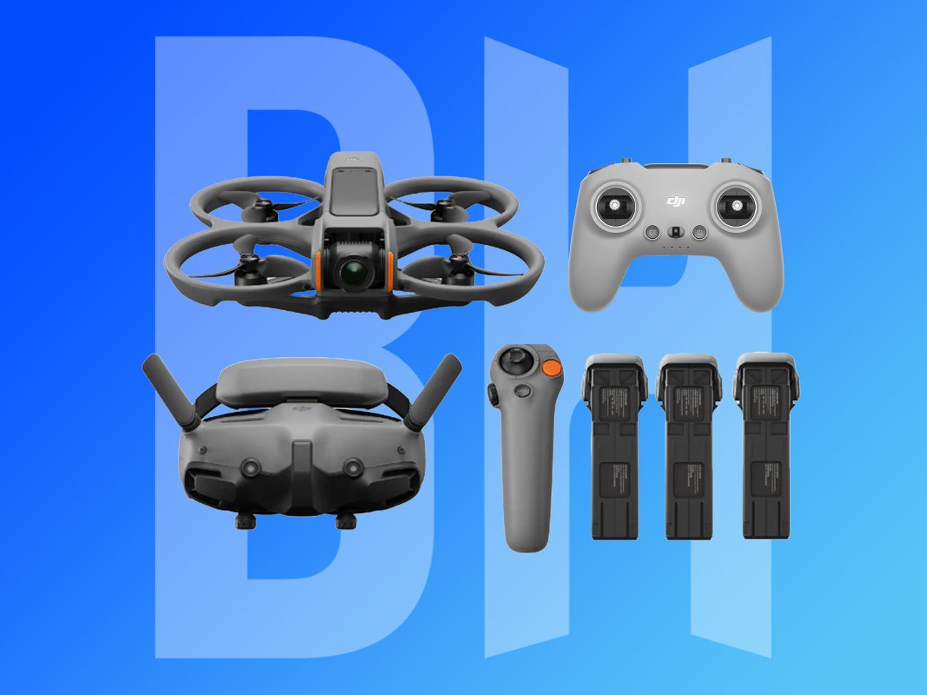 Dji avata 2 fly more combo (3 batteries) & fpv controller 3