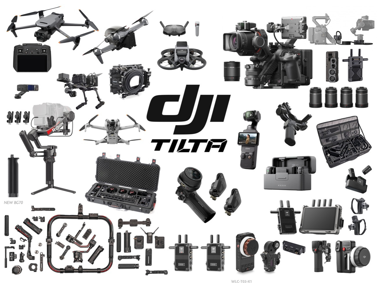 Dji custom drone, gimbal, ronin 4d, 
