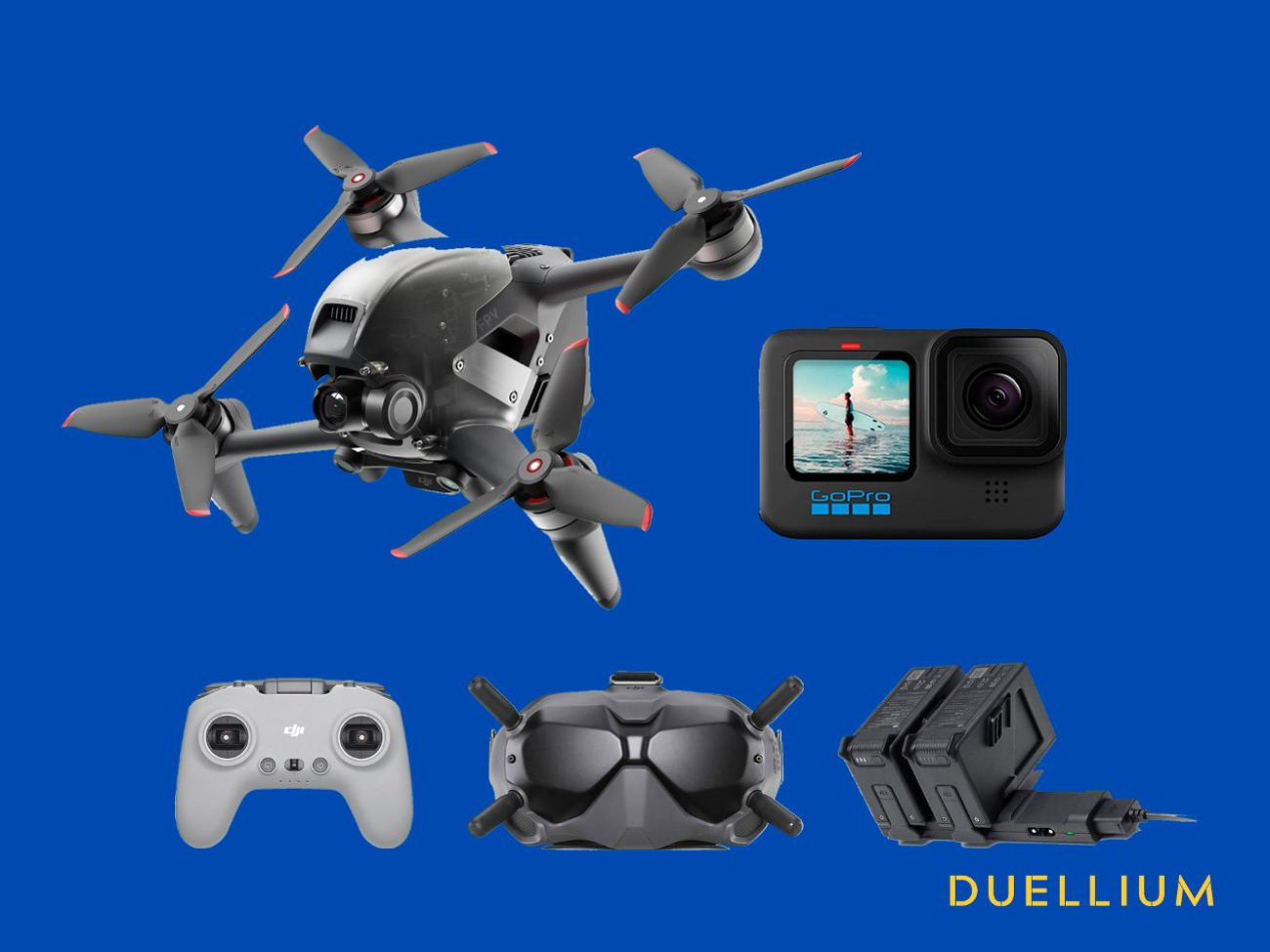 Rent DJI FPV Drone with Fly more kit Gopro Hero 10 from Duellium R Dalston Hackney for 40 70 day