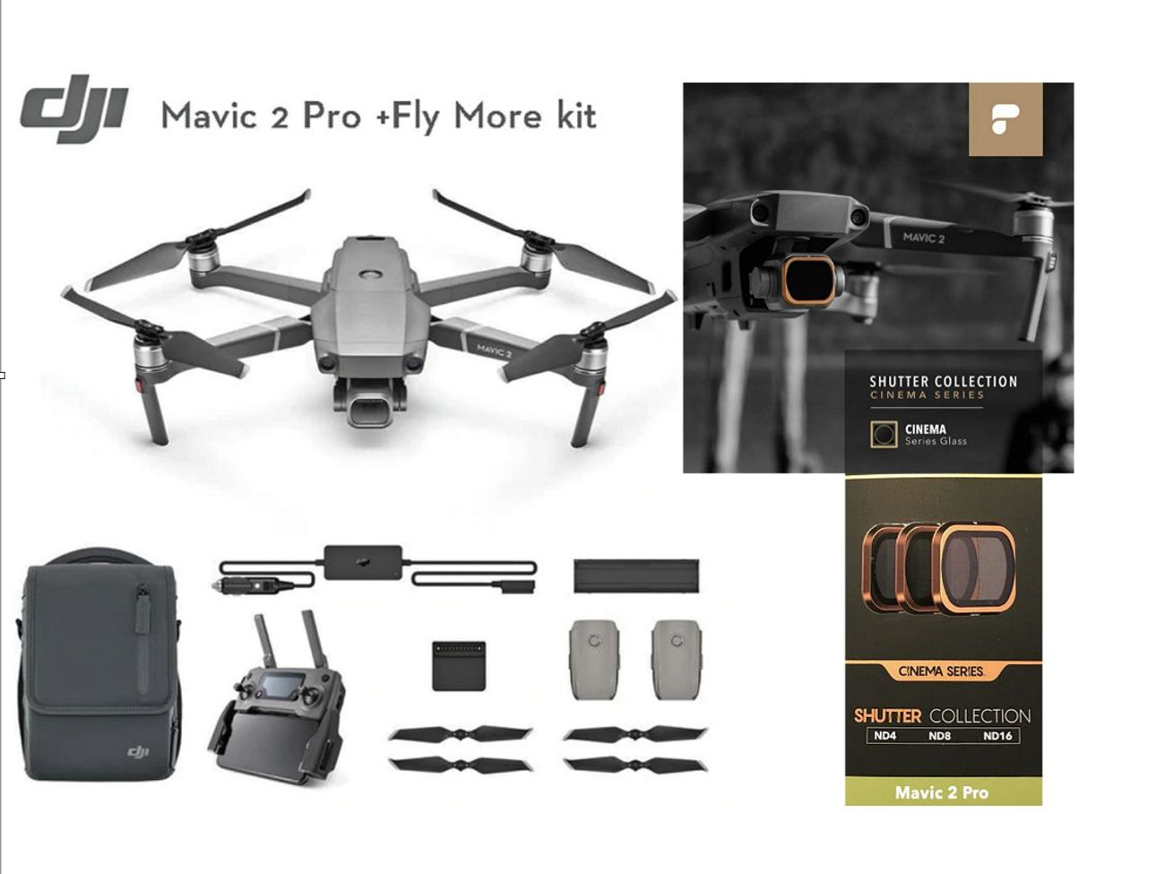 DJI Mavic 2 Pro + Fly More Kit NDフィルター付き DJI Mavic 2