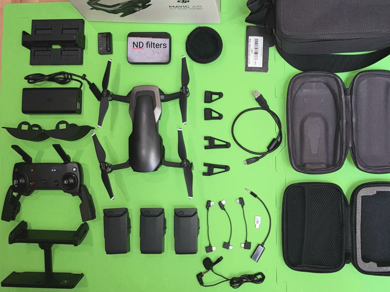Dji mavic air fly more combo 4k drone with extras