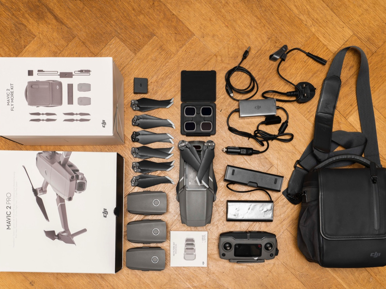 Dji mavic pro 2 with nd filters and combo pack