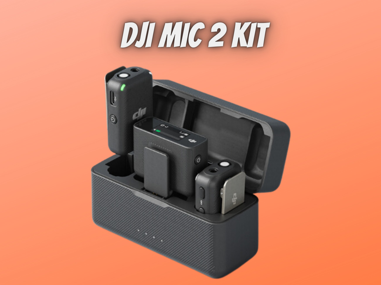 Dji mic 2 (2 tx + 1 rx + charging case)
