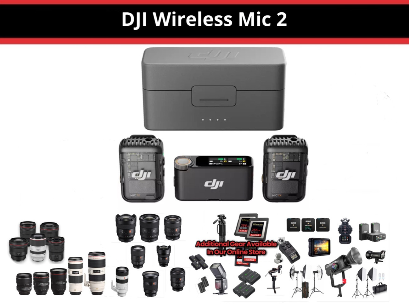 Dji mic 2 (2tx + 1rx + case)