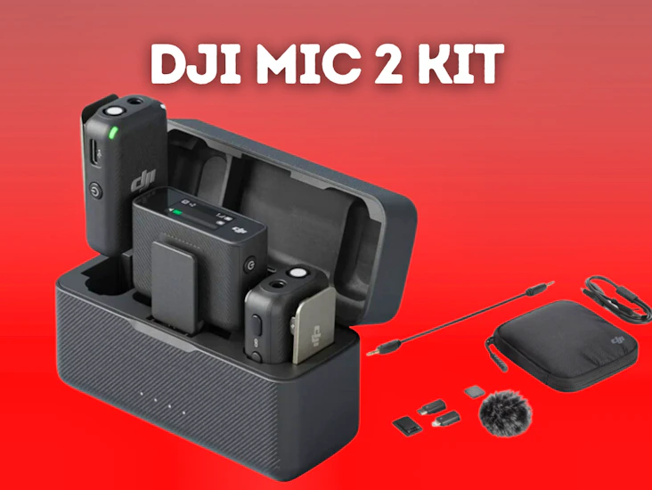 Dji mic 2 kit (2 tx + 1 rx + charging case)