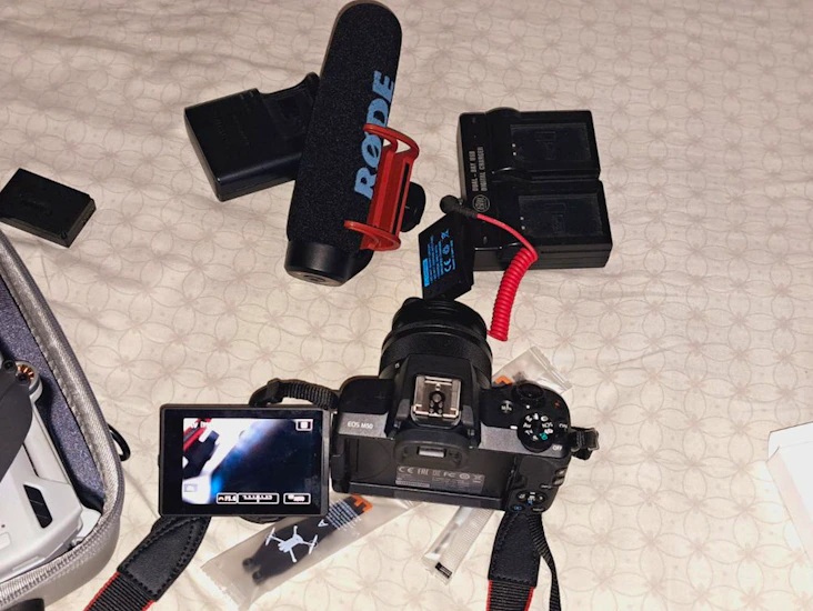 Dji mini 3 pro and cannon m50