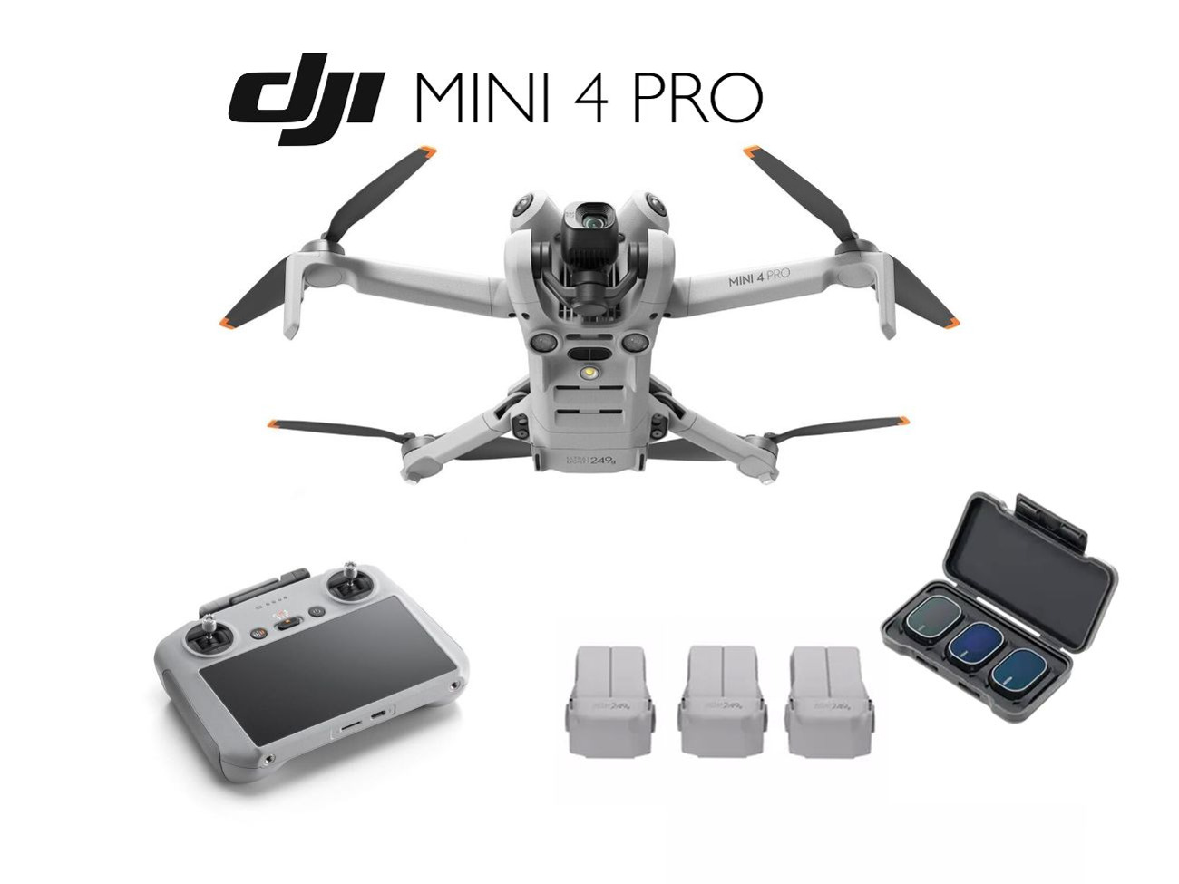 Dji mini 4 pro 256gb / nd / fly more combo / drone 