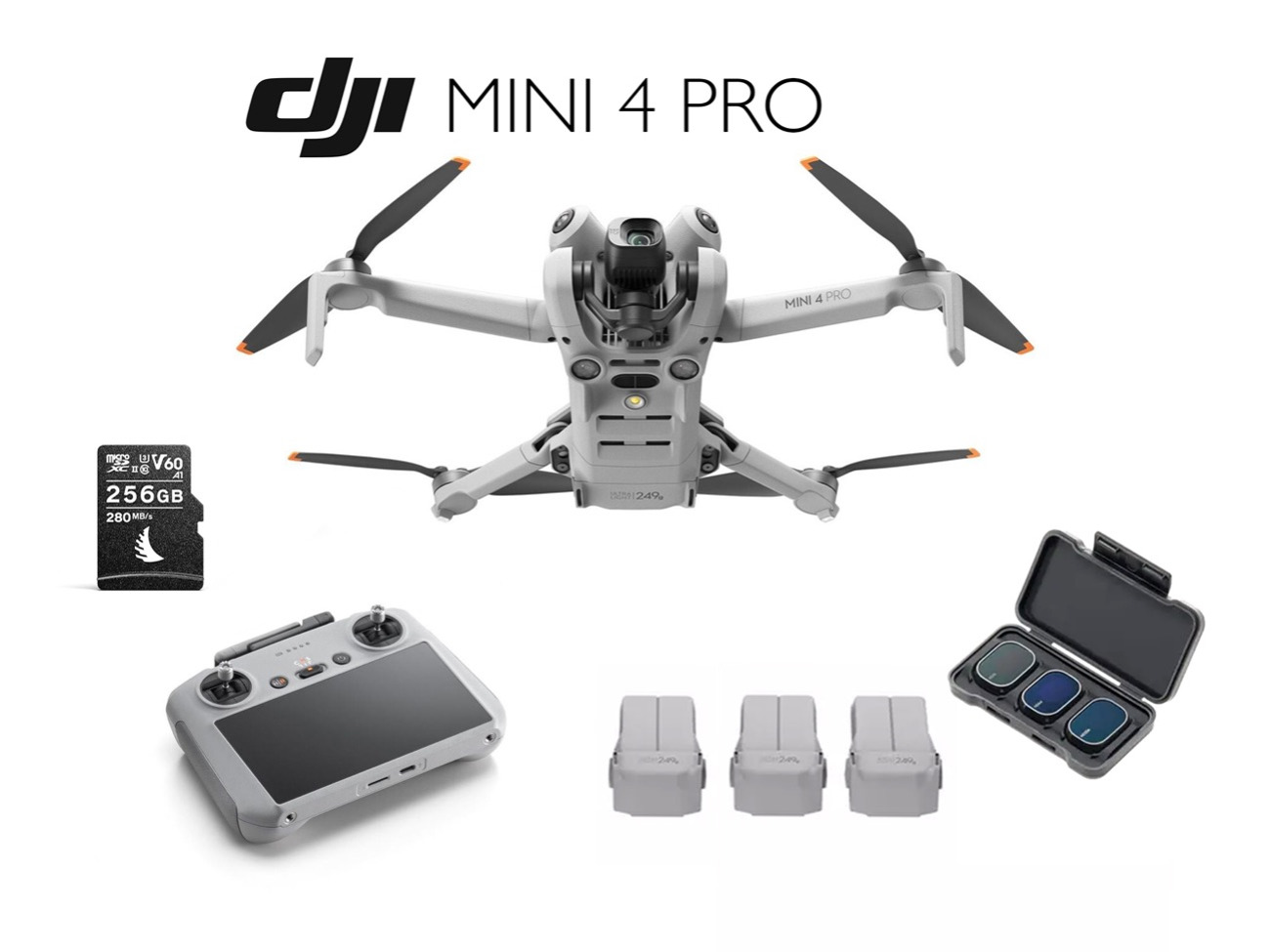 Dji mini 4 pro fly more 256gb / 1 tb drone nd 