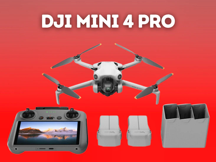 Dji mini 4 pro fly more combo (dji rc 2) drone
