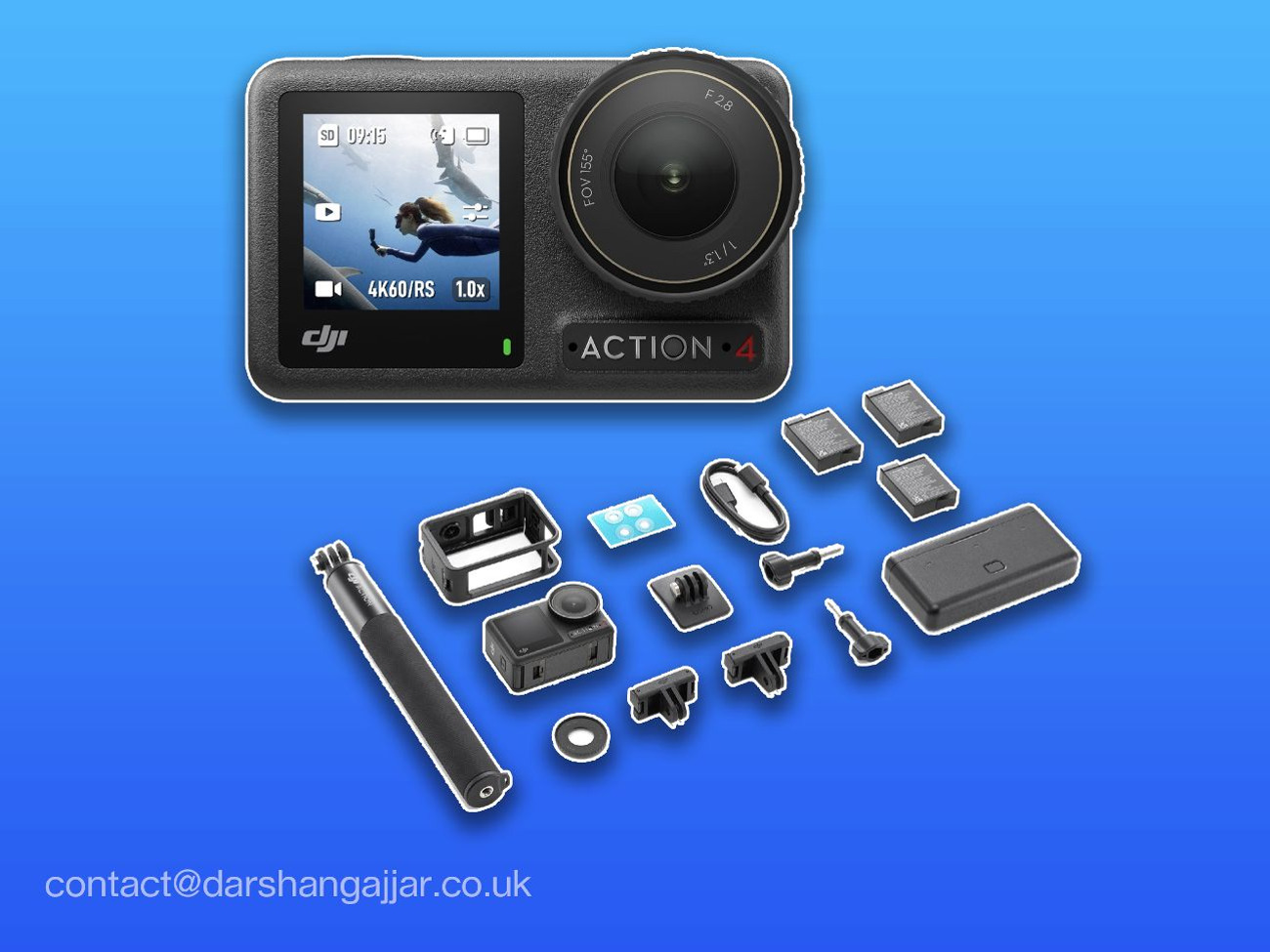 Dji osmo action 4 adventure combo with accessories