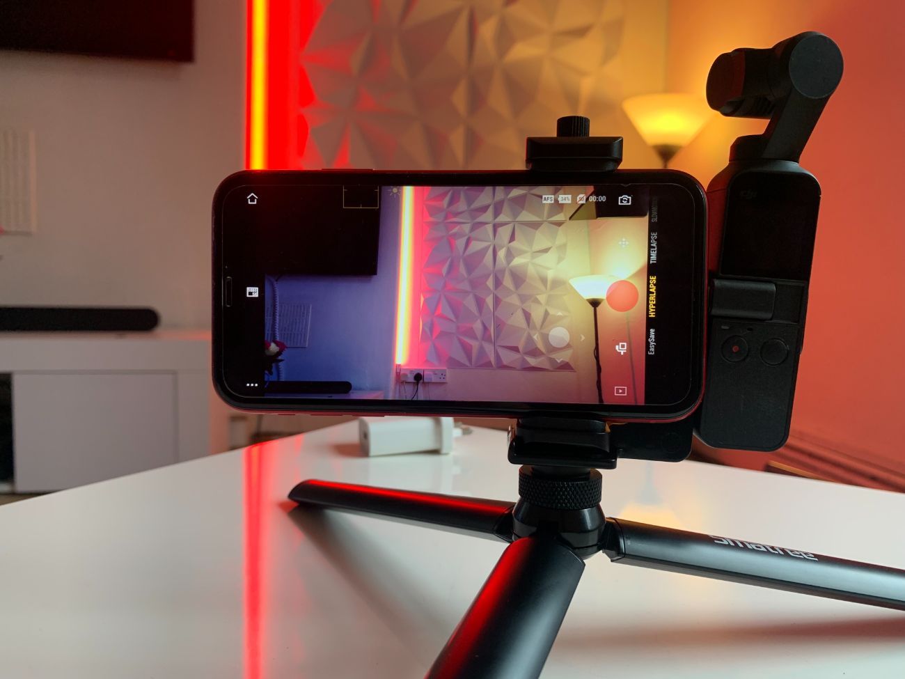 Dji osmo pocket 4k camera + tripod & accessories 