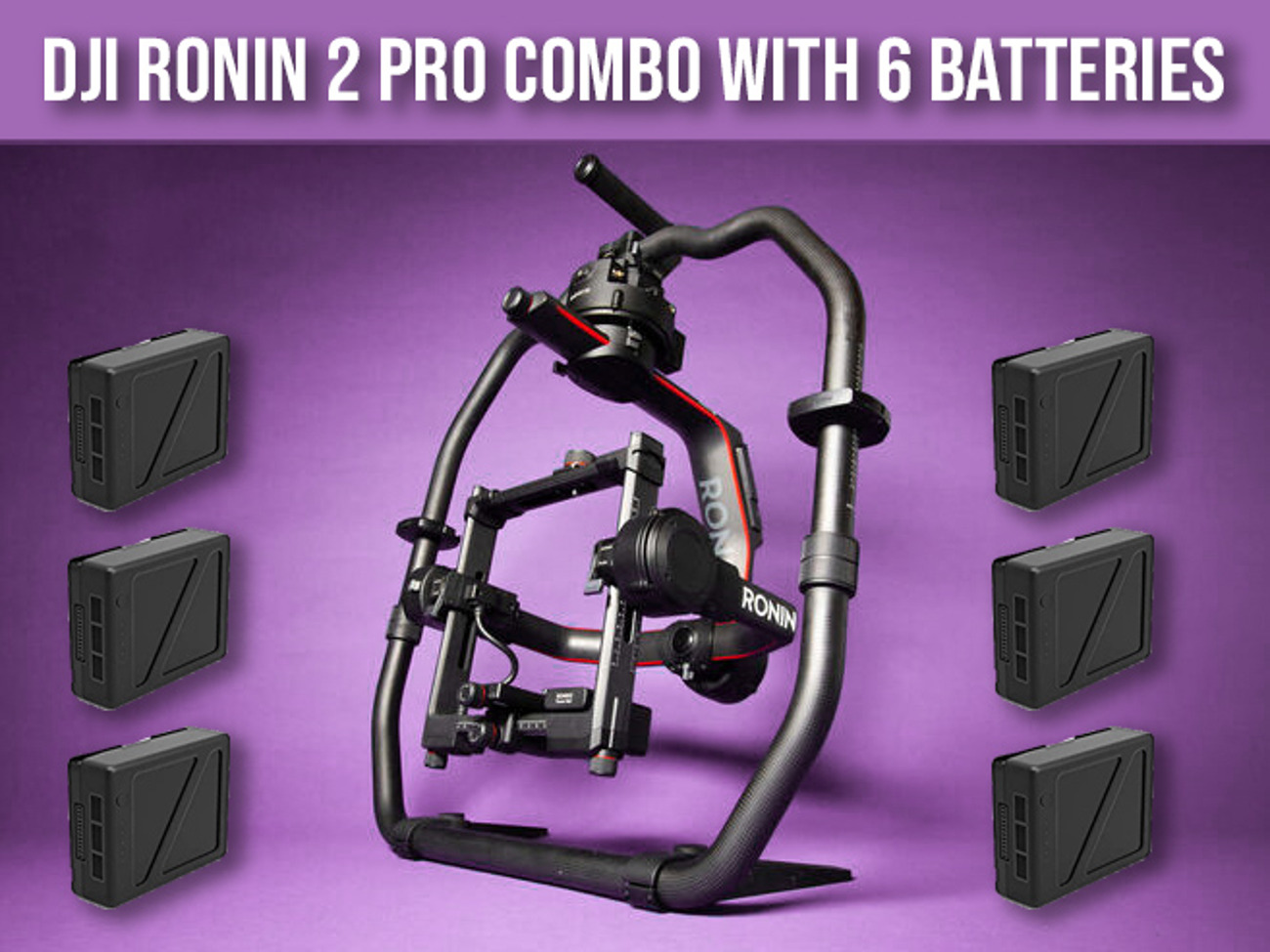 Dji ronin 2 pro combo with 6 batteries